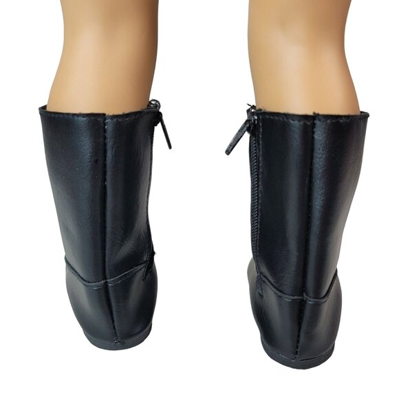 Clothes Boots For 18" Dolls Black Zipper Winter Fashion Shoes Accessories OG AG - Picture 2 of 7